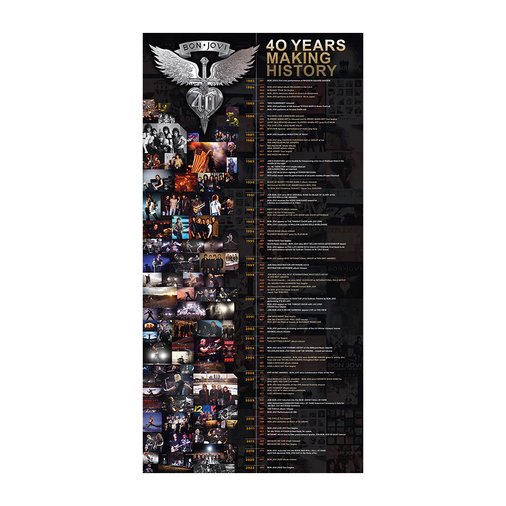 Bon Jovi 40th Anniversary 2024 Calendar - Image 4