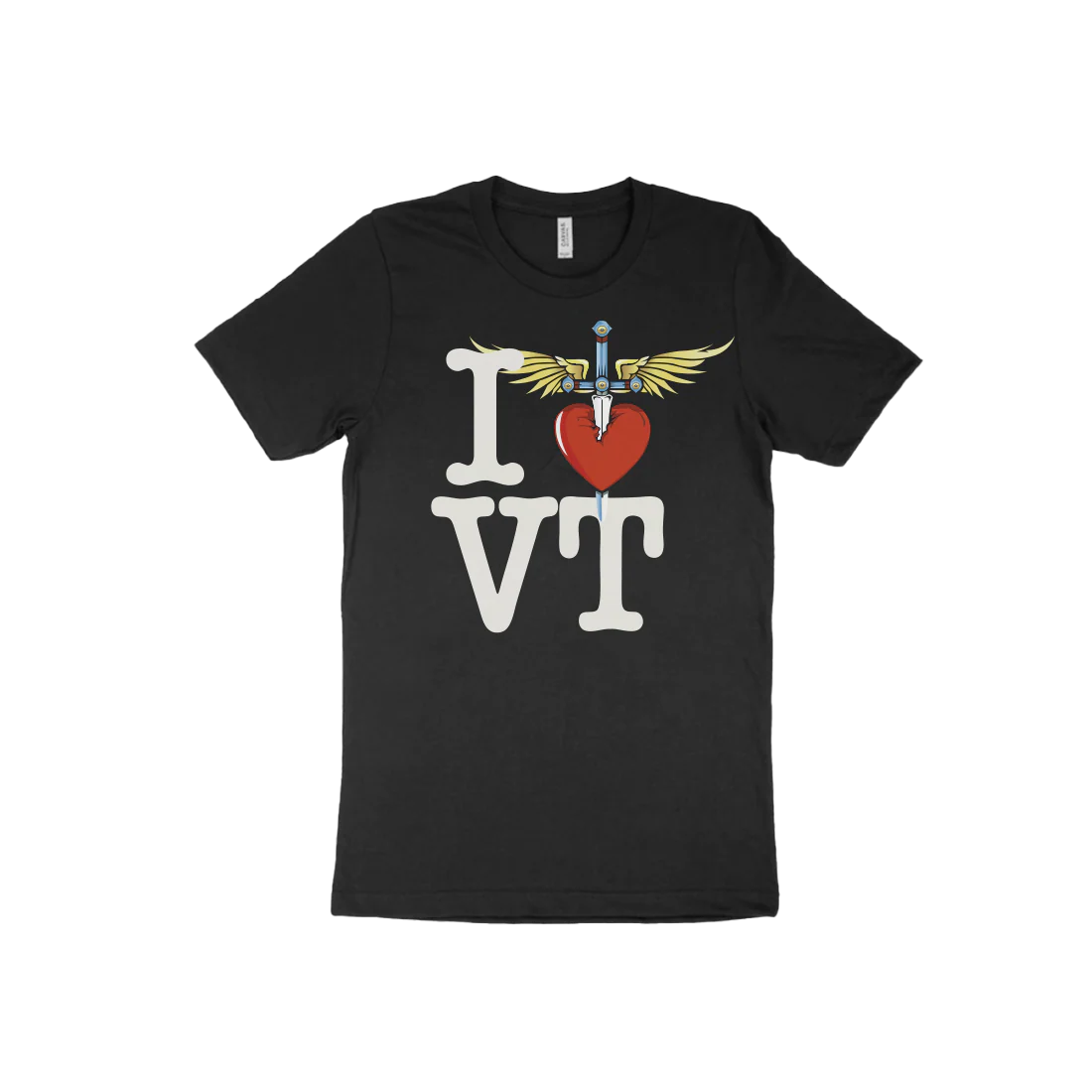 I Heart Black T-Shirt - East - Image 12