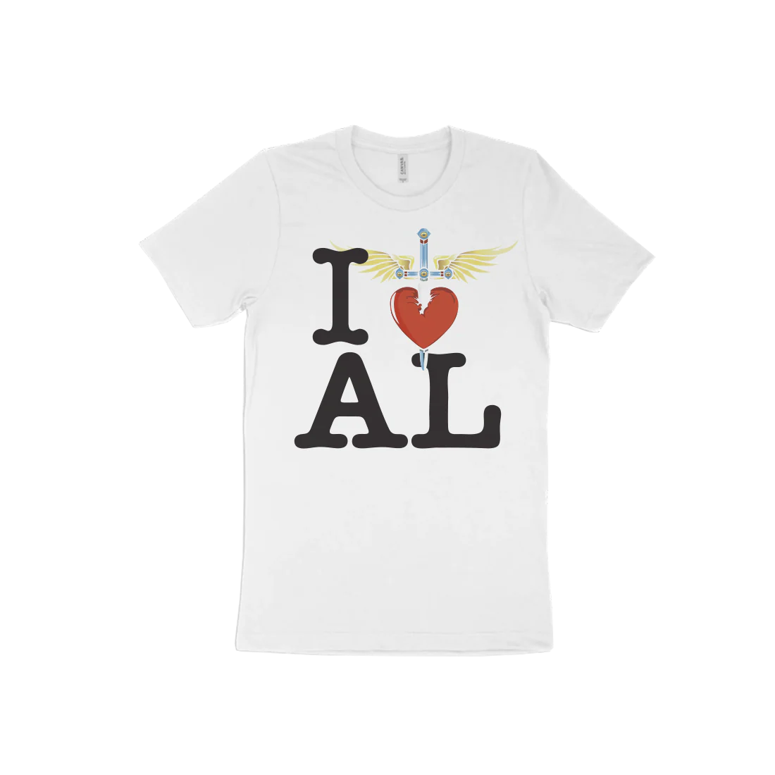 I Heart White T-Shirt - East - Image 11
