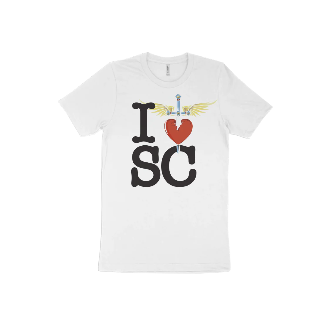 I Heart White T-Shirt - East - Image 15