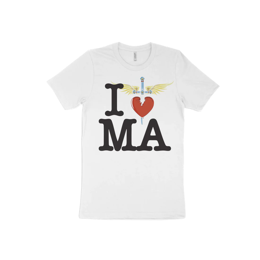I Heart White T-Shirt - East - Image 17