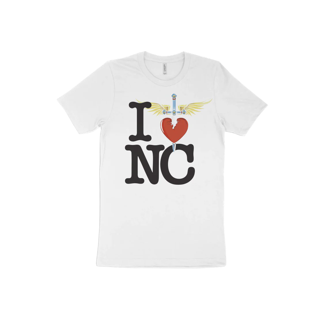 I Heart White T-Shirt - East - Image 18