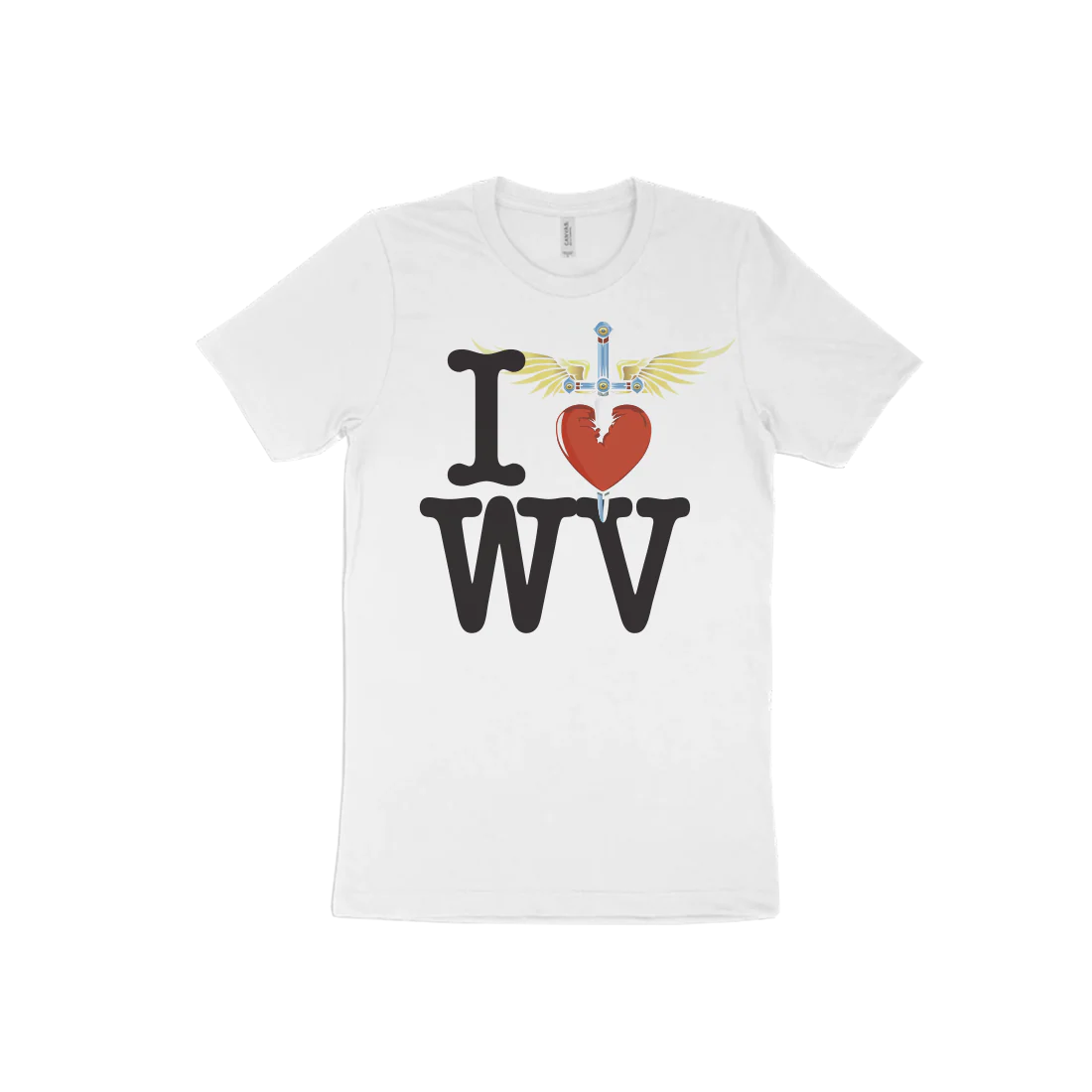 I Heart White T-Shirt - East - Image 19