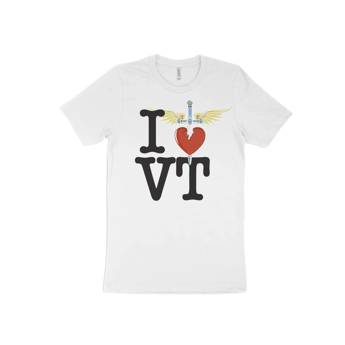 I Heart White T-Shirt - East - Image 21