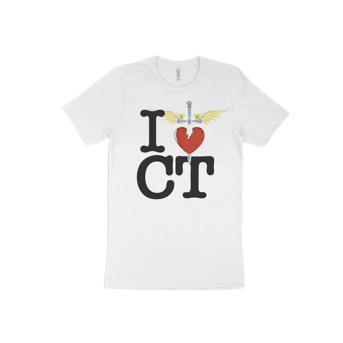 I Heart White T-Shirt - East - Image 4