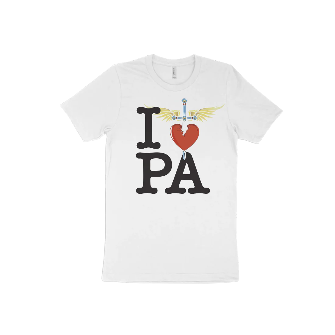 I Heart White T-Shirt - East - Image 5
