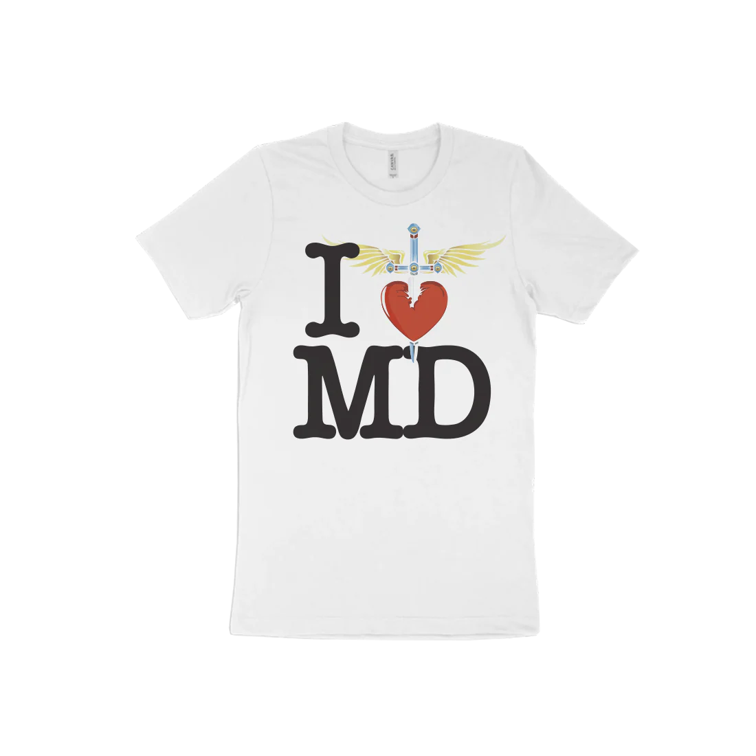 I Heart White T-Shirt - East - Image 6