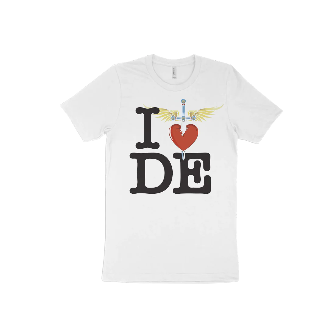 I Heart White T-Shirt - East - Image 8