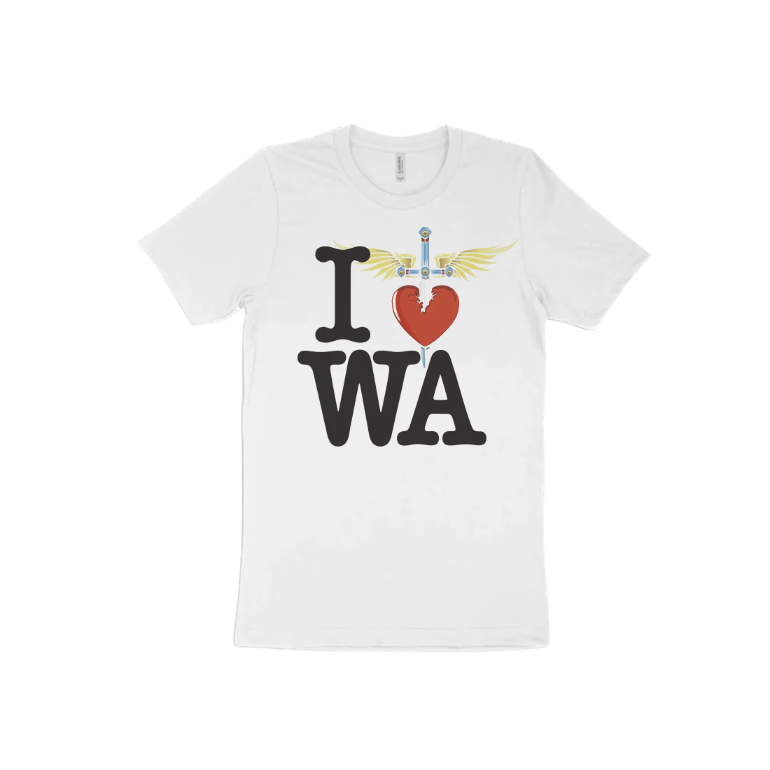 I Heart White T-Shirt - West - Image 10