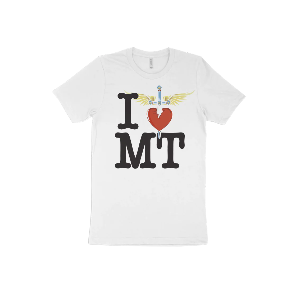 I Heart White T-Shirt - West - Image 3