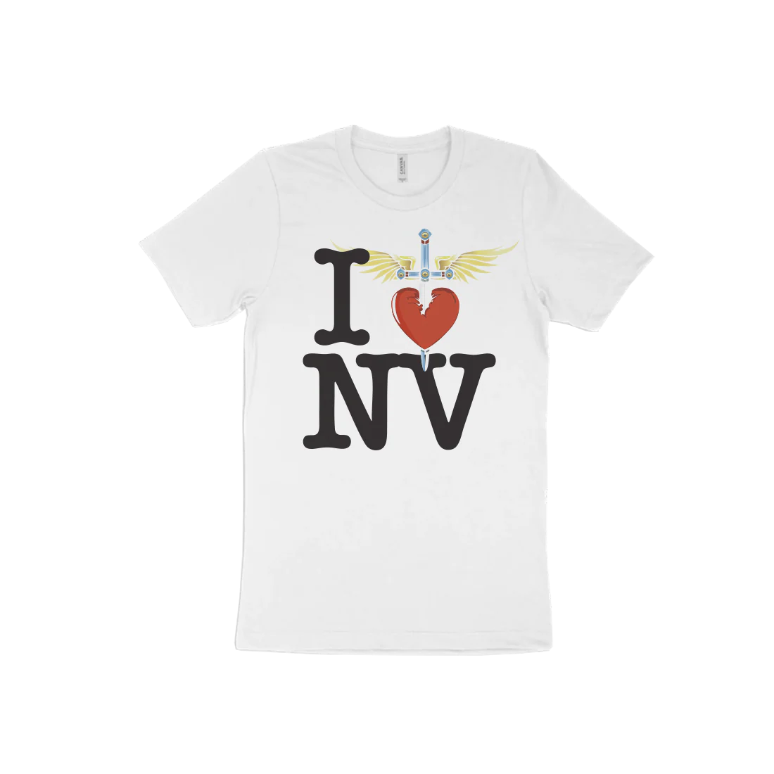 I Heart White T-Shirt - West - Image 4