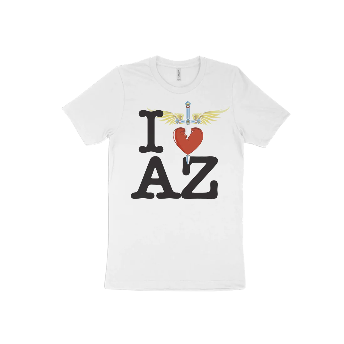 I Heart White T-Shirt - West - Image 5