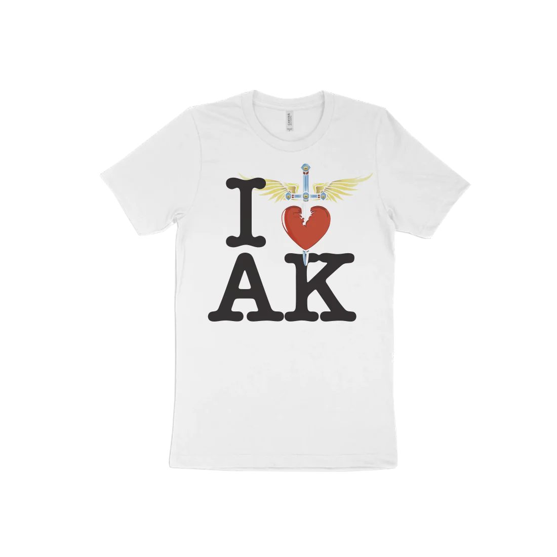I Heart White T-Shirt - West - Image 8